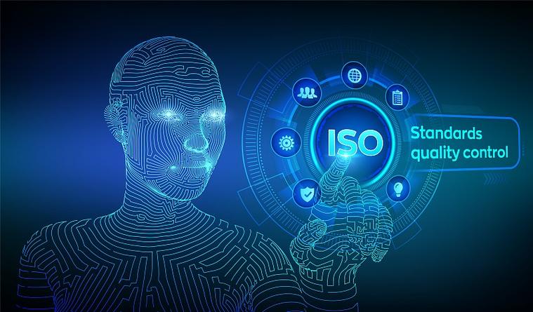 iso标准质量控制保证质保企业技术理念iso标准化认证服务理念线框图半